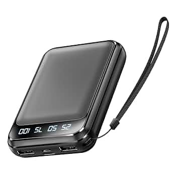 Amazon | モバイルバッテリー 小型 大容量 22800mAh 【超軽量